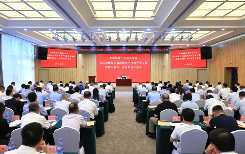 钢协党委召开树立和践行正确政绩观学习教育暨警示教育、意识形态工作会